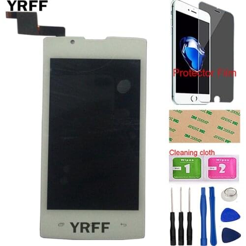 Mobile LCD Display For FLY Stratus 1 FS401 FS 401 LCD Display Touch Screen Digitizer Panel Tools Protector Film