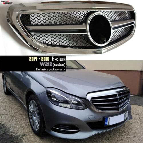 2015 E63 Style Grille for Mercedes 2014 - 2016 E-class 4-Door Sedan W212 Exclusive Models Only