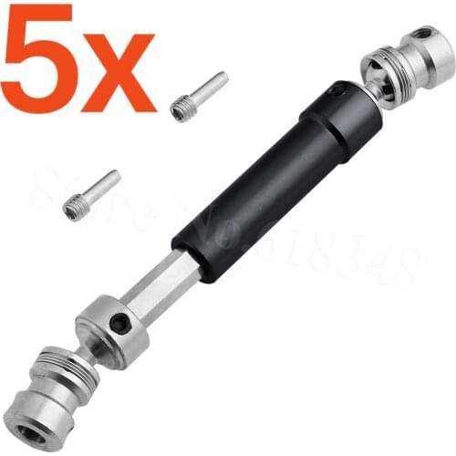 5pcs/lot Aluminum Metal Front Drive Shaft 90mm-125mm for 1/10 RC Traxxas TRX-4 Crawler Truck 8250 Hop Up Parts CNC