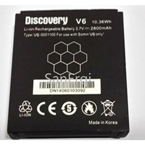 Battery For discovery v6 phone battery 2800mah for discovery v6 Waterproof Phone