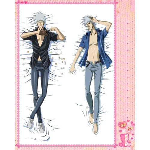 Anime Cartoon Akagi Double Bolster Hugging Pillow Case Pillow Cover Pillowcase Peach Skin 2 Way No.59028