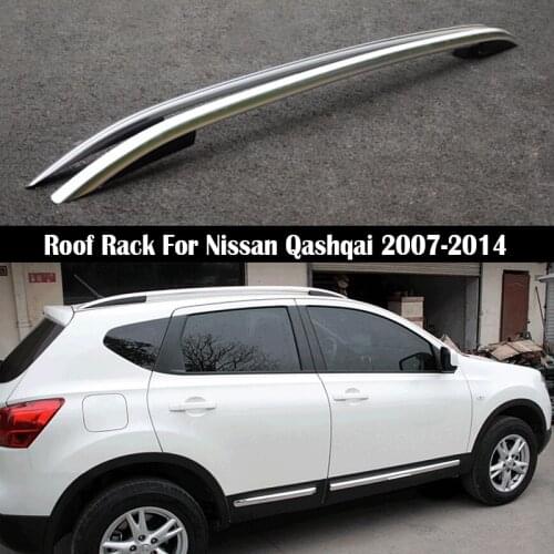 Aluminum Alloy Roof Rack For Nissan Qashqai 2007-2014 Rails Bar Luggage Carrier Bars top Cross bar Rack Rail Boxes