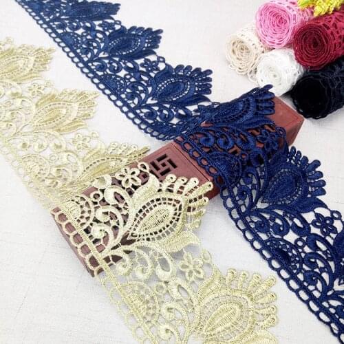 1 yard 10CM width Black Lace Ribbon Multicolor Gold DIY Lace Accessories Skirt Curtain Lace Ornament Lace Sleeve Lace Trim DS02