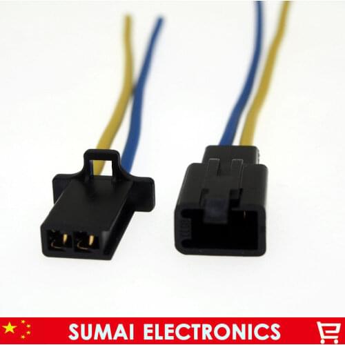 Black 2.8mm 2 pin Electrical Connector plug with 10CM copper wire for E-Bike,Motorcycle,Motorbike,car, etc