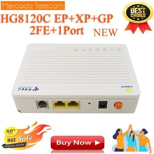 Shipping 5PCS/10PCS/LOT Free HG8120C Epon Gpon Xpon 2FE ONU FTTH Fiber Optic ONU Router OLT Without Power Adapter Second Hand