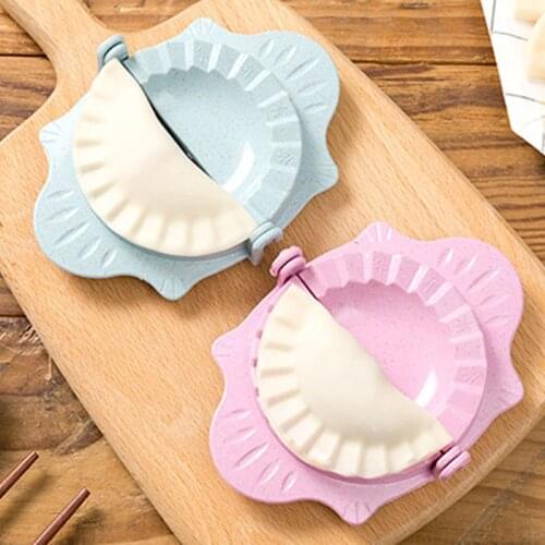 Baking Tools Dumpling Mold Clips PP Wheat Straw Portable Dumpling Maker Device 1Pcs Jiaozi Pierogi Mold Kitchen Accessories