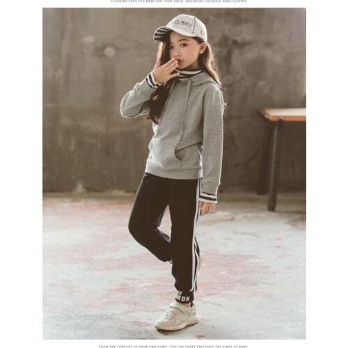 Baby Girls Clothing Set Long Sleeve Children Clothing Sets Autumn Sweatshirts Pant Sport Kids Clothes Suit 3-12Years