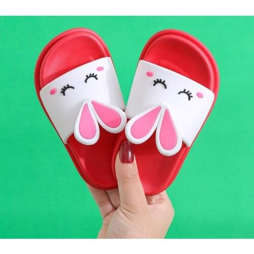 Summer Germination Childrens Slippers for Boys Girls Slippers Soft Bottom Non-slip Beach Sandals Kids Home Bathroom Flip Flops