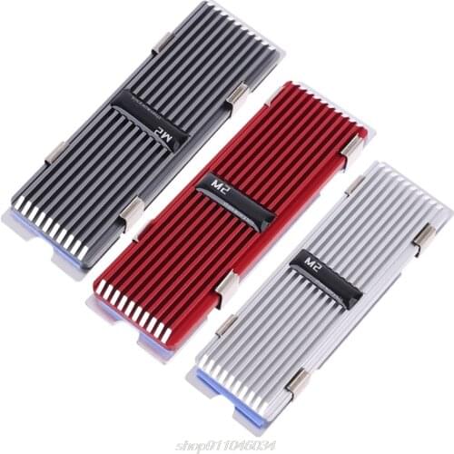 M.2 SSD NVMe Heat Sink heatsink M2 2280 SSD Hard Disk Aluminum Heat Sink with Thermal Pad for PCIe SATA M2 ssd M18 21 Dropship