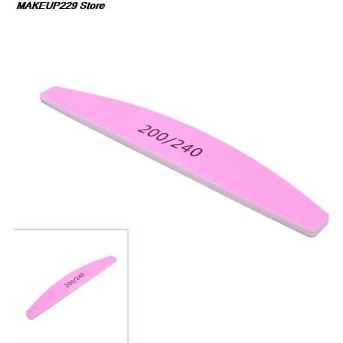 Manicure Shape Shining Buffing Tool 200/240 Sanding File Nail Art File Buffer Smooth Buff Shiner Sanding File Block Sponge Grit
