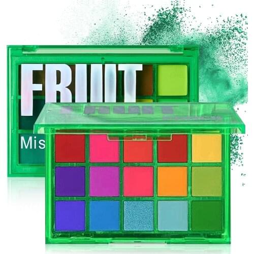 Miss Lara Makeup Eyeshadow Pallete Neon Sweet Party Palette 15Color Shimmer Glitter Matte Shades Matellic Nude Pigment Eyeshadow