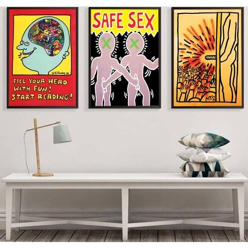 Canvas Painting Retro Glory Hole Wall Art Print Minimalism Modern Pictures For Living Room No Frame Nordic Abstract Head Poster