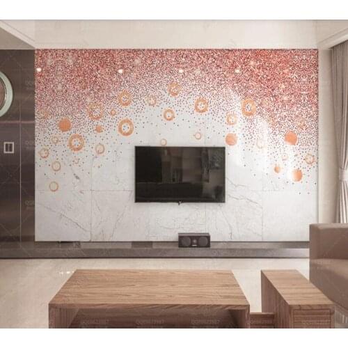 Papel de parede Pink gradient circle marble texture tile 3d wallpaper,living room tv wall bedroom wall papers home decor bar