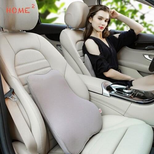 Memory Cotton Car Seat Lumbar Support Massage Waist Cushion Pillow for Audi BMW X3 Mitsubishi Mazda Chevrolet Car Accessories