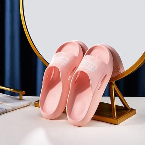 POSEE EVA Women Shoes Cool Anti-odor Quiet Indoor Couple Soft Sole Anti-slip Sandals Outdoor Slides Househeld Slippers PS5810