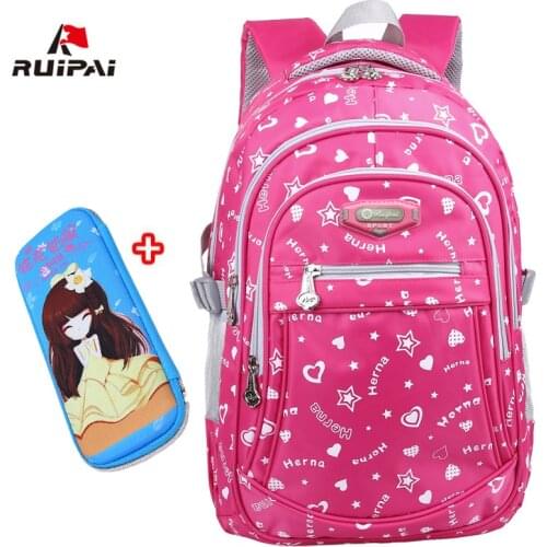 RUIPAI Oxford School Bags for Teenage Girls Waterproof Women School Backpack Fashion Student Book Bag Children Backpacks