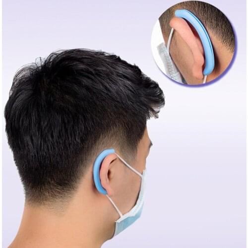 Silicone Anti Pain Earmuffs Protector Soft Protective Ears Mask Rope Cover Band Cover Mask Accessories 1Pair