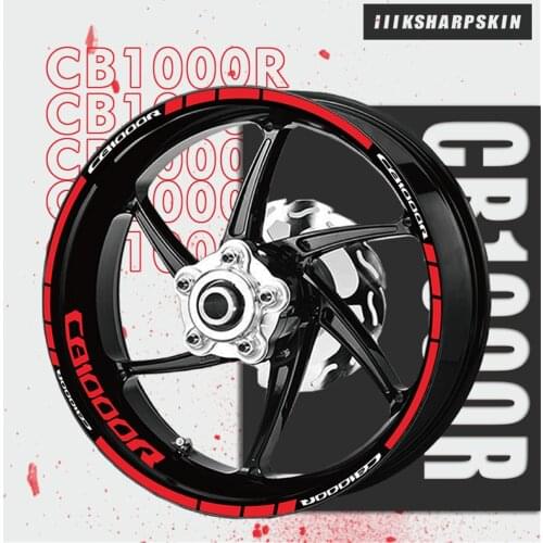 Reflective wheel styling stickers motorcycle stickers rim decoration stickers super mucous membrane for Honda CB1000R CB 1000R