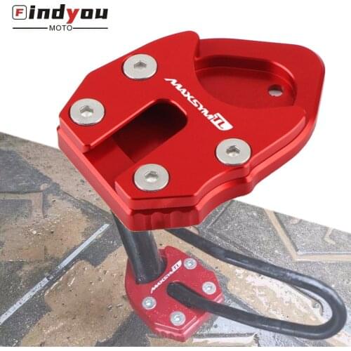 High Quality Motorcycle CNC Foot enlarge side stand extenstion plate Fits For SYM MAXSYM TL 500 TL500 2020
