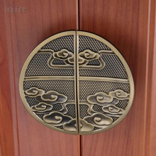 Dophee 1/2pcs kitchen cabinet drawer knobs dresser cupboard wardrobe furniture Pulls Handle Wooden Box Jewelry Box knobs