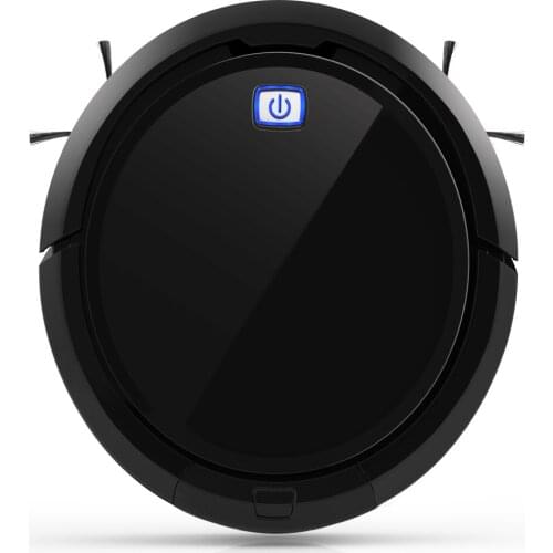 2018 new robot cleaner CM-6 in black strong sweeper with dry/wet mopping flexible side brush wireless water tank ultrasonic IR