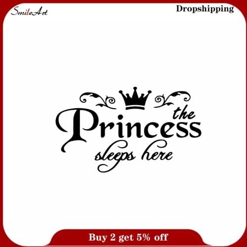 3D princess Stickers Home Decoration Nordic Style Home Decoration Removable Wall Sticker Wall Decoration Murals