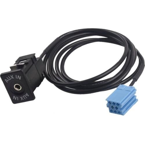 8Pin Aux Audio Cable Socket Interface Adapter Cable For For VW Golf Passat B5 Bora Polo for Audi Blaupunkt