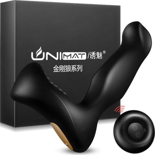 Anal Vibrator Prostate Massager Vibrating Butt Plug Remote Control Telescopic Erotic Toy Gay Adult Product Anal Sex Toys For