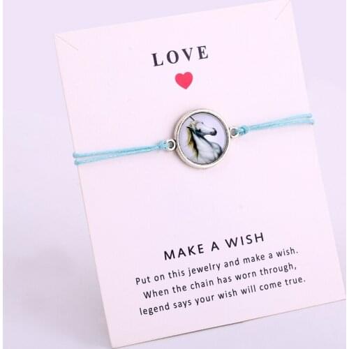 Horse Kangaroo Unicorn Antlers Elephant Charm Bracelets Women Men Unisex Fashion Best Friends Love Jewelry Christmas Gift