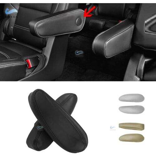 For Chevrolet / Chevy Tahoe Suburban Escalade 2000-2006 Microfiber Leather 2pcs Side Seat Armrest Handle Cover Protection Trim