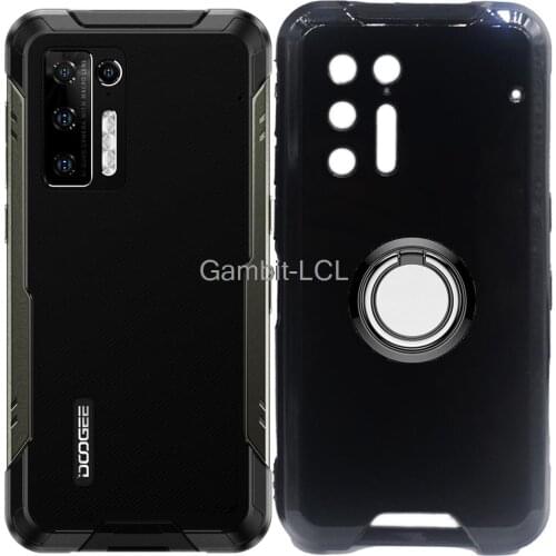 For Doogee S97 Pro 6.39" DoogeeS97 S97Pro Back Ring Holder Bracket Phone Case Smartphone TPU Soft Silicone Cover