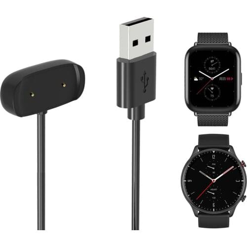 Dock Charger Adapter USB Charging Cable Cord for Amazfit GTR2/GTR 2E /GTS 2 GTS2 Mini/Bip U/Pro/Pop/Zepp E Sport Smart Watch