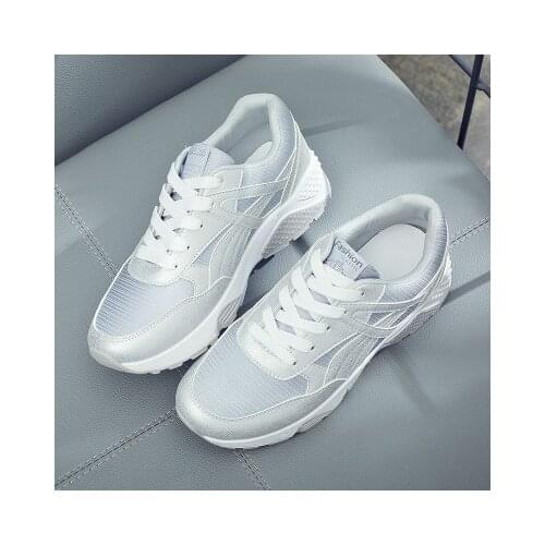 Fitness Mesh Breathable Sports Shoes Allmatch Students Running Shoes Wholesale Tidal Flat Women Shoes Net Flat New Sneakers