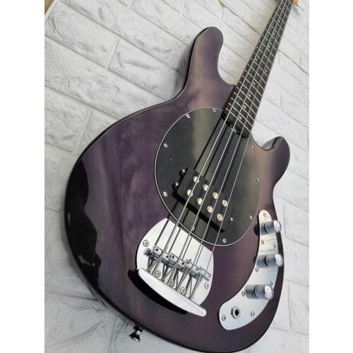 Electric Bass guitar 4 strings Purple color Rosewood fingerboard silver hardware 1H Pickup Paypal available!Bs-9