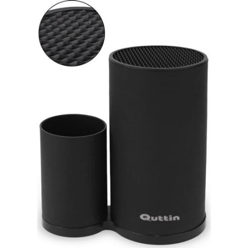 Pot for Kitchen Utensils Quttin Grille Black (22 x 24 cm)