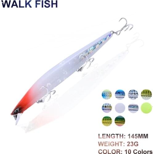WALK FISH 145MM/23G Fishing Lure Floating Minnow Baits Artificial Baits Pencil Fishing Baits Artificial Baits Pesca Accessories