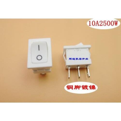 KCD Ship Type Switch The Boat Shaped Rocker Power Switch White A Second 21*15 Will Electric Current 10A/250V