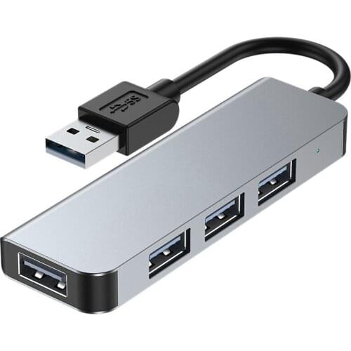 Four in One Hub USB 3.0 Hub Multi USB Splitter Adapter 4 Ports Speed for Mini USB Charging Port for Pc Laptop Hub