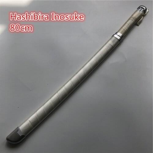 80cm Kimetsu no Yaiba Sword Weapon Demon Slayer Hashibira Inosuke Cosplay Sword 1:1 Anime Ninja Knife wood toy