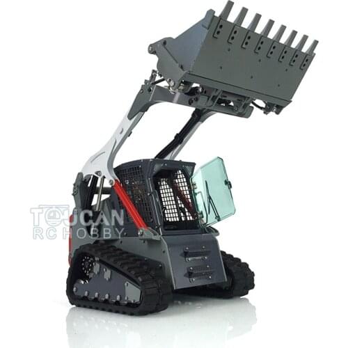 LESU Aoue-LT5 Metal 1/14 Hydraulic Tracked Skid-Steer RC Loader Model Painted With Lights Sound THZH1188-SMT5