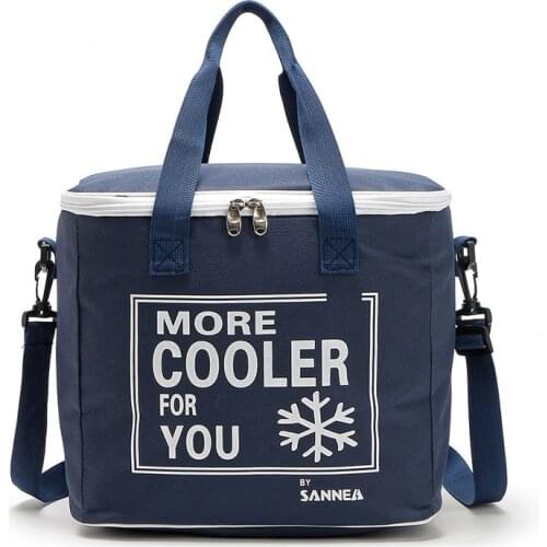 Reusable Thermal Lunch Box for Office Work School Picnic Beach Leakproof Cooler Tote Bag Freezable Lunch Bag with Shoulder Strap