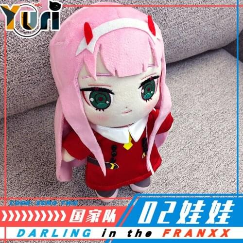 Yuri DARLING in the FRANXX ZERO TWO 02 Plush 21cm Doll figure toy with Clothes costume stuffed pillow cute limit lovely gift C