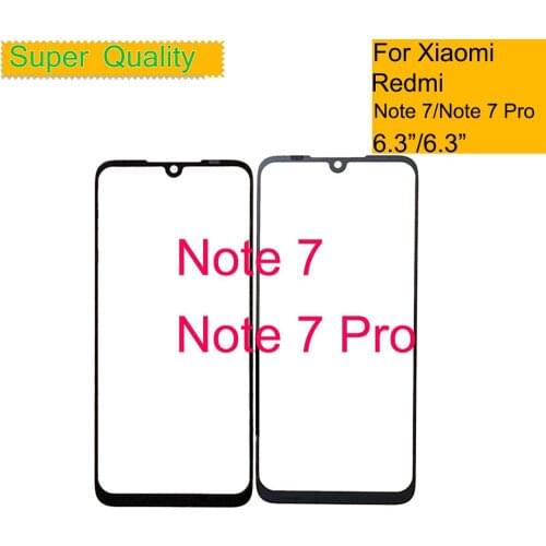 10Pcs/lot For Xiaomi Redmi Note 7 Pro Touch Screen Panel Front Outer Glass Lens Touchscreen For REDMI Note 7 LCD Replacement