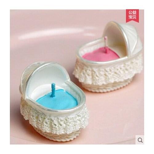 DIY Silicone Cradle Stroller Candle Shaped Baby Pram Handmade Soap Mold Silicon Stroller Candle Mould 3D Silicone Rubber PRZY