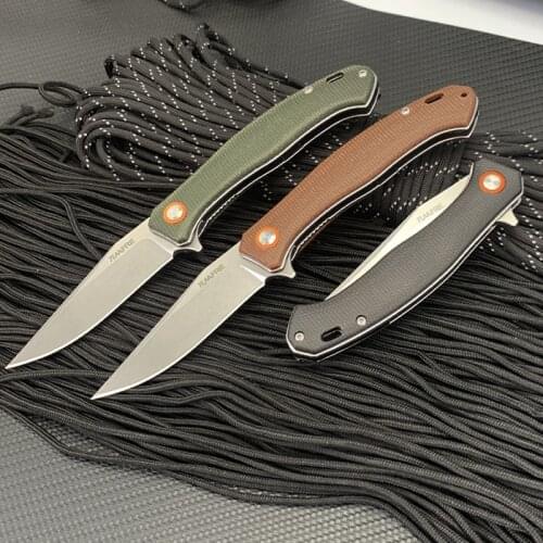 High hardness Tactical Knife foldable Outdoor Cutter Pocket D2 high speed Steel Survival Camping Multifunctional Knives