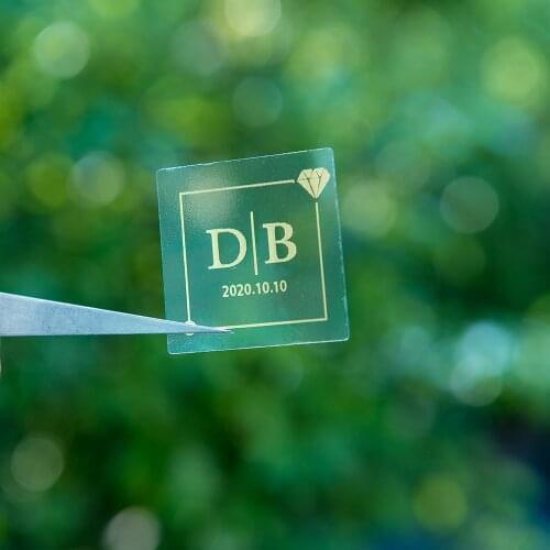 TJ5-Wedding Favor Stickers Gold Wedding Stickers Real Gold Foil Wedding Labels Personalized Stickers Custom Wedding Favors