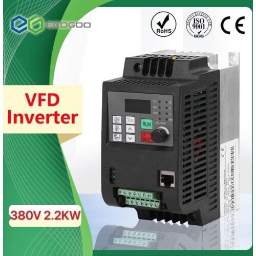 AC 380V 1.5kW/2.2KW/4KW/5.5KW/7.5KW Variable Frequency Drive Free Ship 3-Phase Speed Controller Inverter Motor VFD Inverter