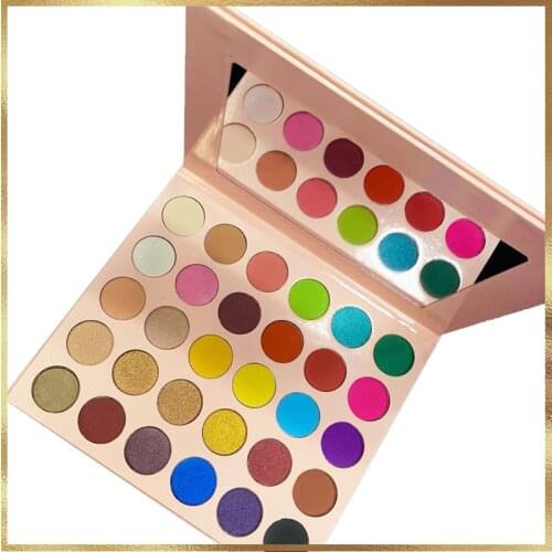 High Pigmented Matte Shimmer Glitter Makeup 30 Colors Eyeshadow Nude Bright Beauty Cosmetics Palette Customized Label