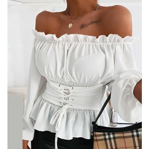 XIKOI Off Shoulder Blouses