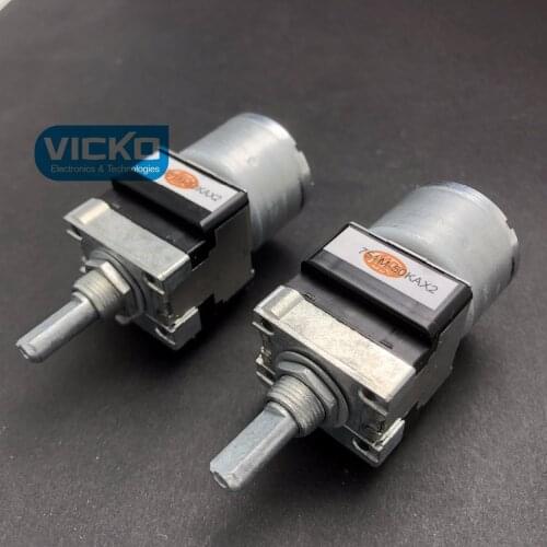 [VK] Japan ALPS RK16812MG04YA double motor potentiometer A50K handle length 20MMF A50KX2 switch